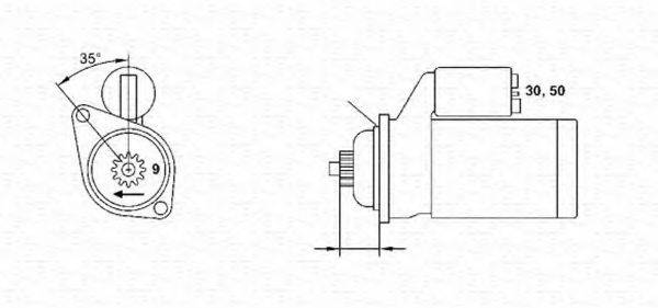 MAGNETI MARELLI 943253219010 Стартер