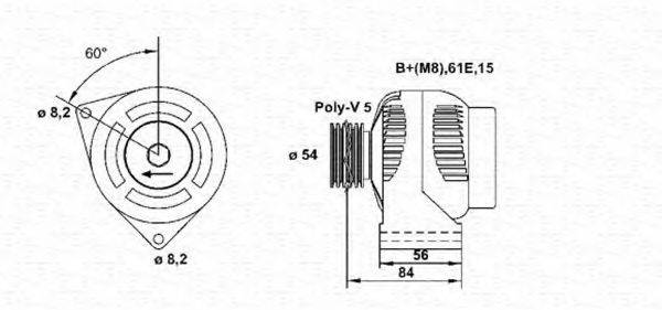 MAGNETI MARELLI 943355019010 Генератор