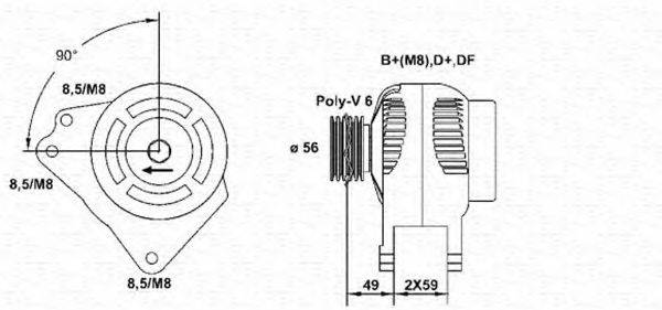 MAGNETI MARELLI 943355120010 Генератор