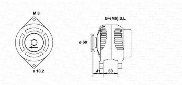 MAGNETI MARELLI 943355203010 Генератор