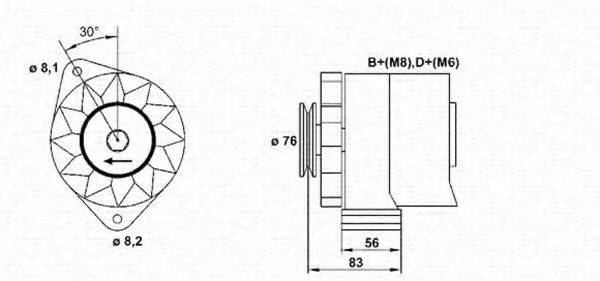 MAGNETI MARELLI 943356546010 Генератор