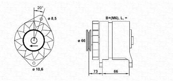 MAGNETI MARELLI 943356691010 Генератор