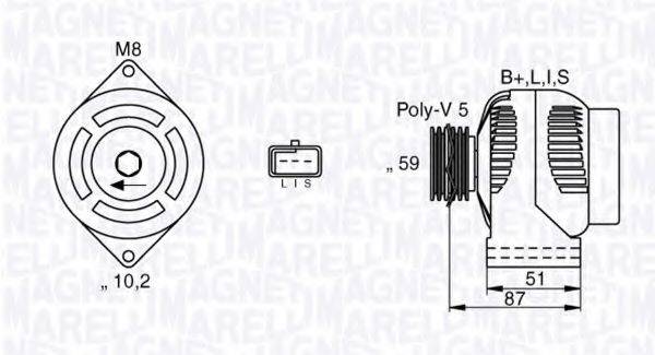 MAGNETI MARELLI 063532634010 Генератор