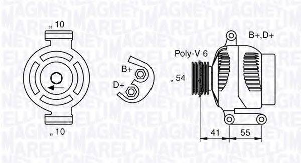 MAGNETI MARELLI 063377021010 Генератор