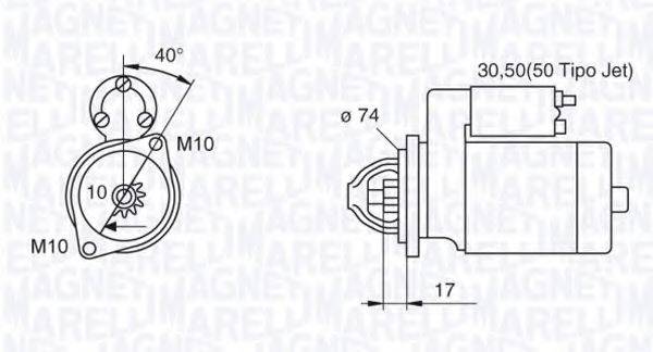 MAGNETI MARELLI 063280057010 Стартер