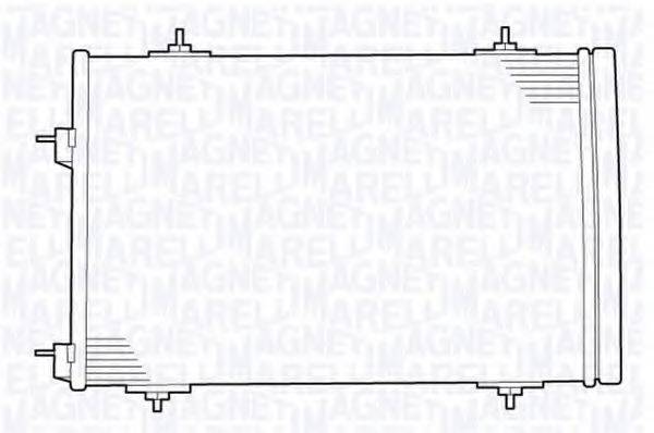 MAGNETI MARELLI 350203637000 Конденсатор, кондиціонер