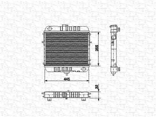 VAUXHALL 1302047 Радіатор, охолодження двигуна