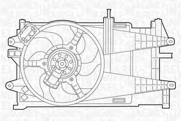 MAGNETI MARELLI 069422022010 Вентилятор, охолодження двигуна