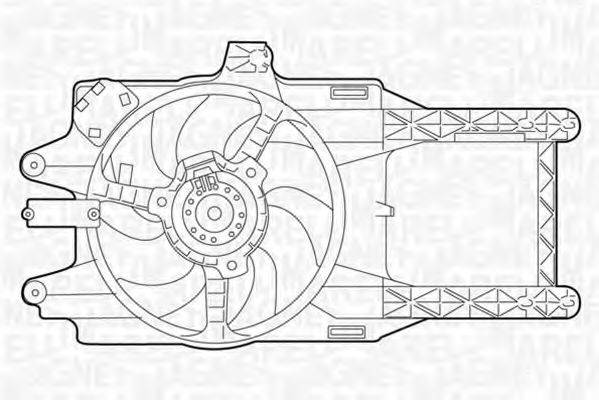 MAGNETI MARELLI 069422027010 Вентилятор, охолодження двигуна