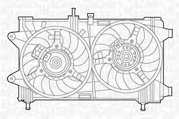 MAGNETI MARELLI 069422019010 Вентилятор, охолодження двигуна