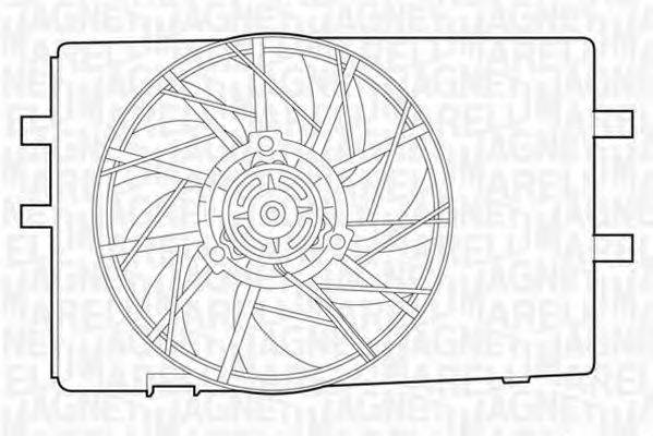 MAGNETI MARELLI 069422325010 Вентилятор, охолодження двигуна