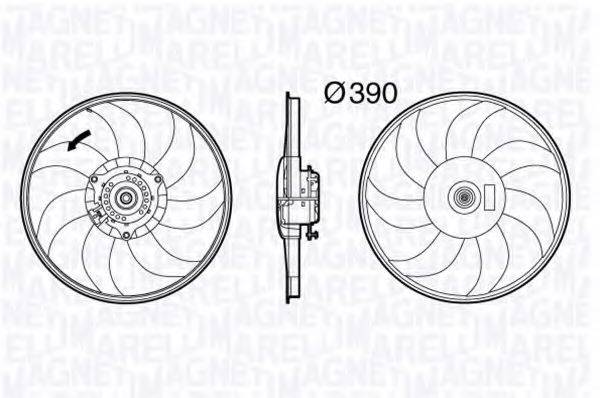 MAGNETI MARELLI 069422589010 Вентилятор, охолодження двигуна